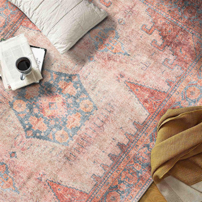 Tapis rouge / bleu à envers antidérapant Griffey