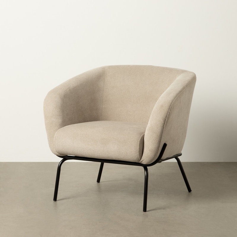 Karragullen Upholstered Armchair, Beige