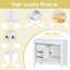 Meuble-lavabo 36 po avec lavabo, porte à fermeture douce, 4 tiroirs, structure et pieds en bois massif-129604128