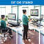Mount-It! Height Adjustable Standing Desk Converter, 37.4" L x 15.9" D, 37 lbs. Capacity