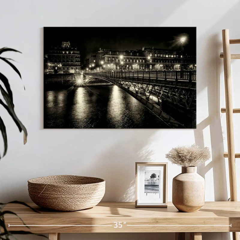 Nicci, les magnifiques ponts de nuit, Paris, France, H 16 po x l 24 po