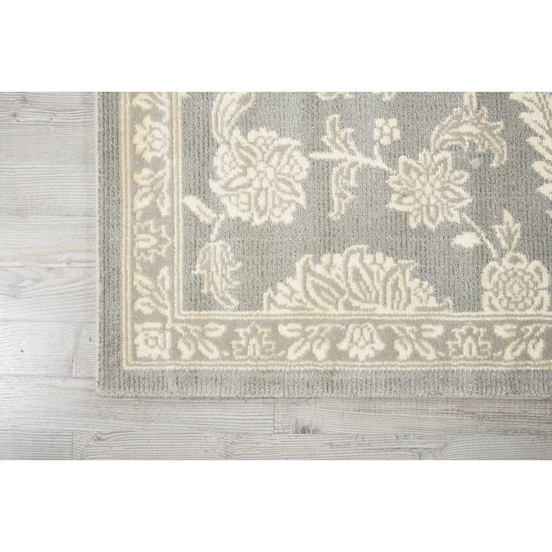 Carlie Viscose Oriental Indoor Rug, Rectangle 9'3" x 12'9"