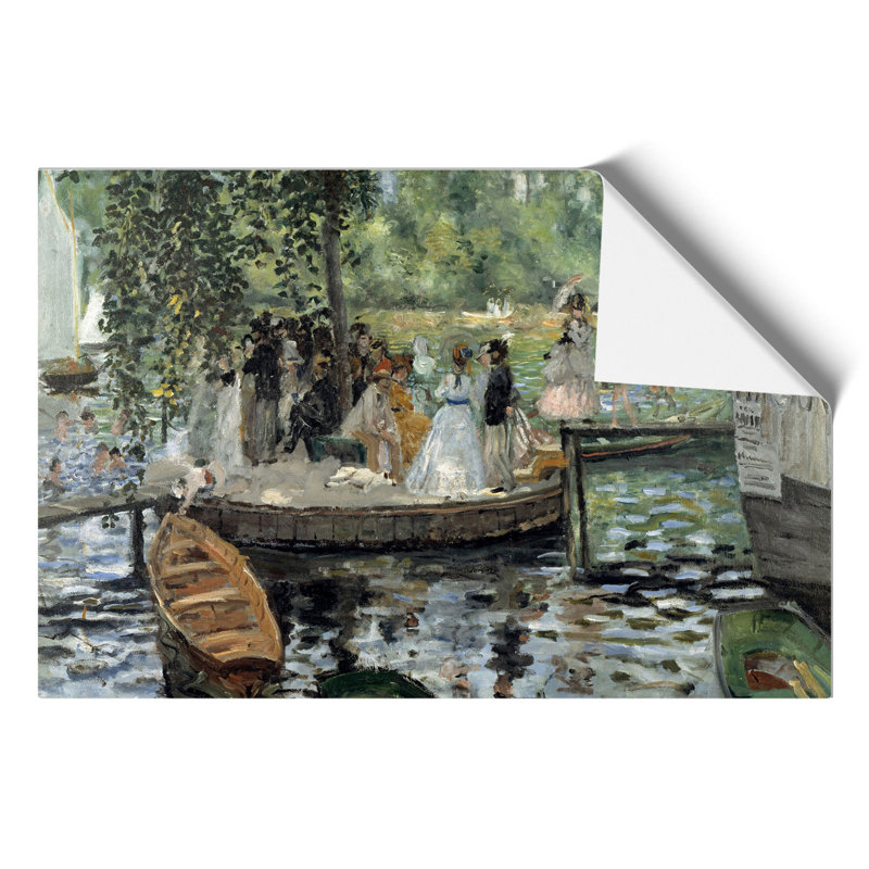 La Grenouillere by Pierre-Auguste Renoir - No Frame Painting, 21cm H x 30cm W x 0.1cm D