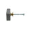 Set of Six Gray Stone Rectangular Drawer Pull Knobs