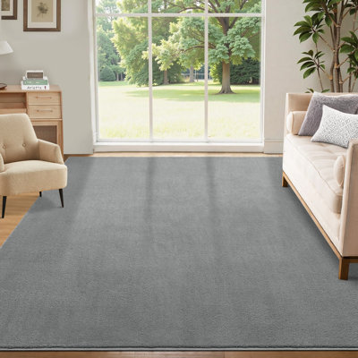 Tapis lavable à la machine Tapis moelleux super doux pour chambre à coucher Tapis modernes à poils longs Tapis pelucheux pour chambre d'enfant Tapis décoratif antidérapant pour chambre d'enfant