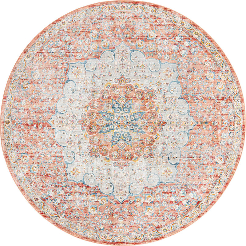 Alize Oriental Indoor Rug, Round 7'
