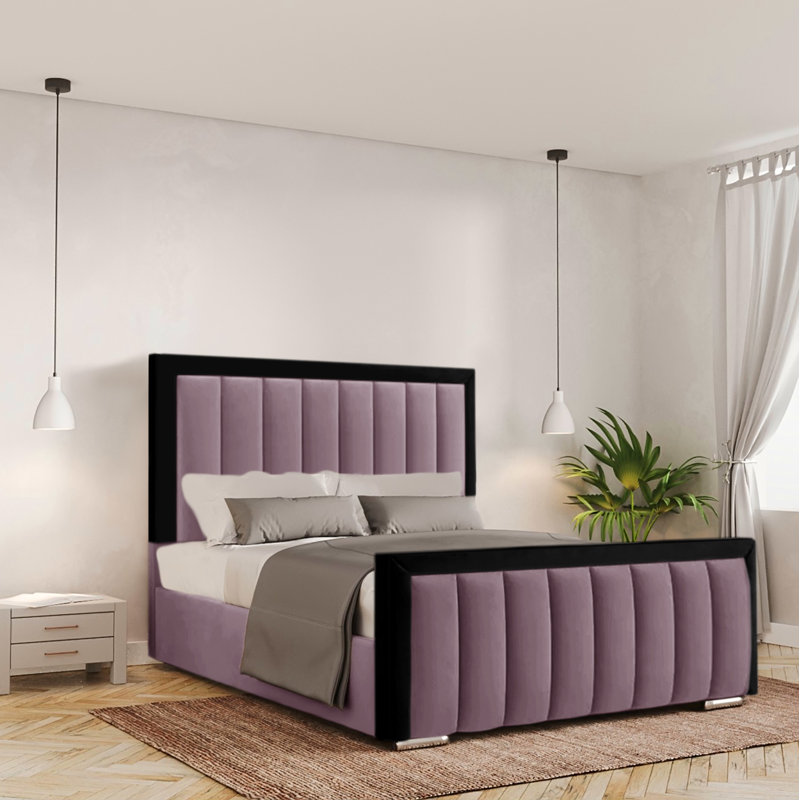 Betson Upholstered Ottoman Storage Bed, Single (3'), Lilac
