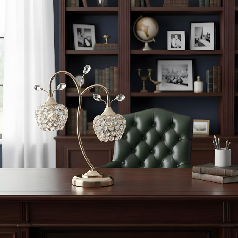 Lampe de table 17,25 pouces en or rose