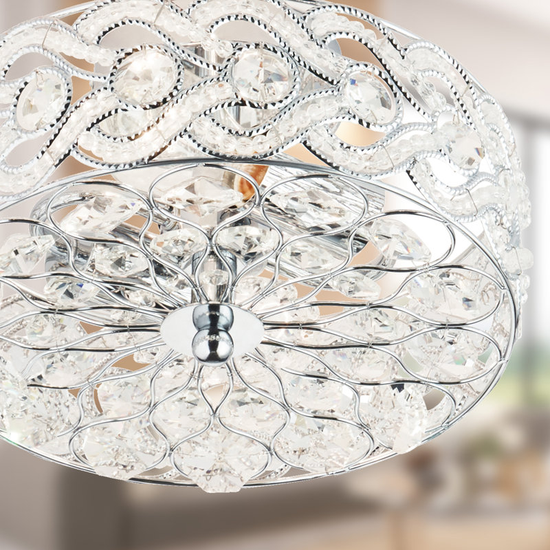 11.5"W Nowthen Nickel Semi-Flush Mount Ceiling Fixture