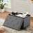 30In Foldable Storage Ottoman, Storage Chest For Bedroom End Of Bed, Large Ottoman Bench Foot Rest Stool For Living Room