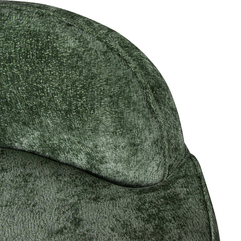 Canapé modulaire modulaire en chenille à haute densité Canapé incurvé désossé pour salon, Dark Green Chenille