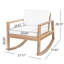 Chaise berçante d'extérieur en bois d'acacia Elira-126172376