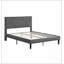 Structure de lit plateforme tapissier avec tête de lit, support de lattes en bois robuste, aucun sommier requis, assemblage facile pour les chambres à coucher modernes-249977116-249977123