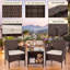 Ensemble de conversation pour 2 personnes en osier de patio avec table d'appoint-1597064623