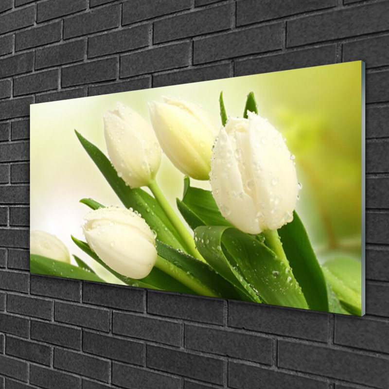 Tulips Floral - Unframed Photograph on Glass