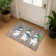 Premium Machine Washable Ingrassellino AMF1826 Happy Snowmen Holiday Rug