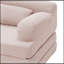 Canapé pliable à deux places en velours côtelé avec coussin moelleux-1697889392