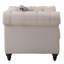 Beige Linen Chair W/Pillow