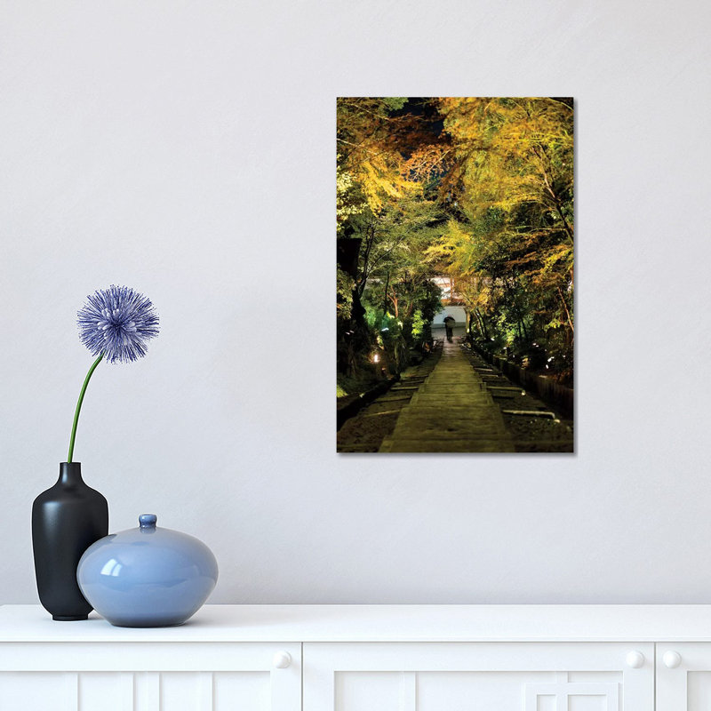 «Night Staircase» par Philippe Hugonnard - peinture sur toile tendue, H 18 po x l 12 po x 1,5 po