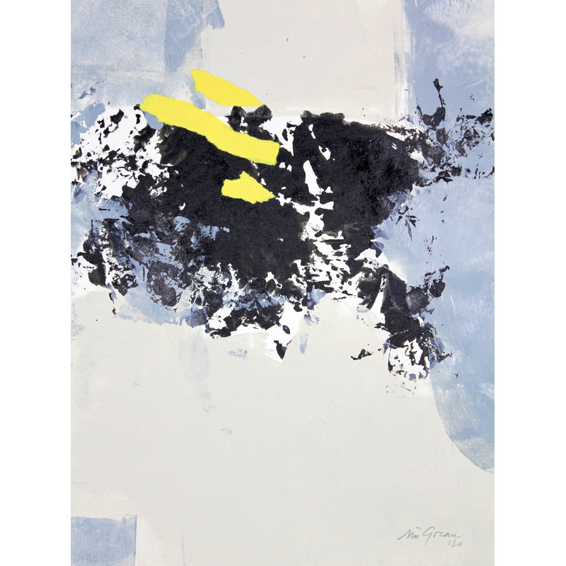 3 par Simona Gocan, H 21,2 po x l 17,2 po, Papier avec cadre noir