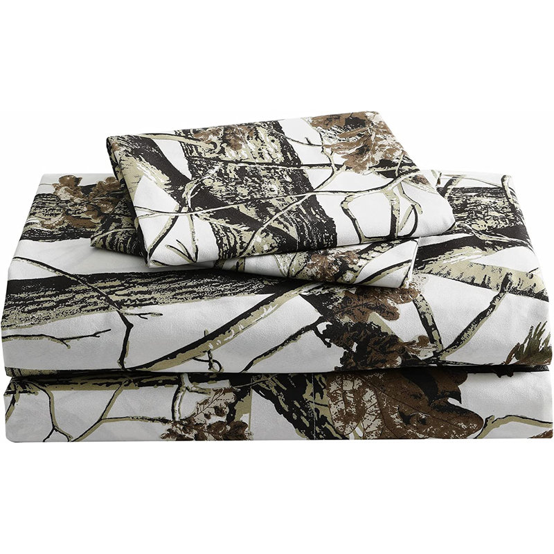 Microfiber Camouflage Sheet Set, Queen