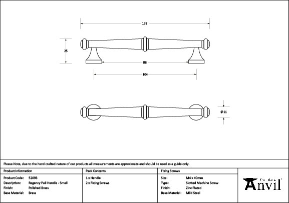 Regency Handle Pull, 4.1