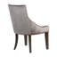 Chaise d'appoint rembourrée en velours Jerrita