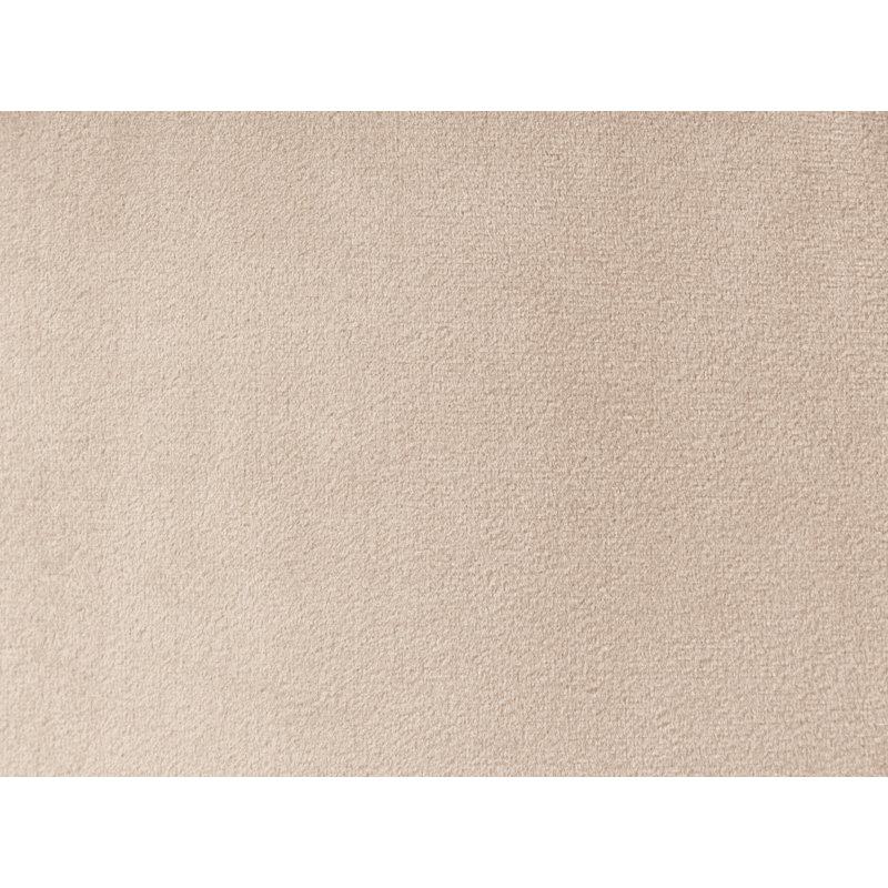 40 cm W Velvet Tufted Oval Pouffe, Beige