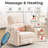 Power Swivel Recliner Chairs With Adjustable Headrest And Armrests, Featuring Massage And Heating Functions-1032764976