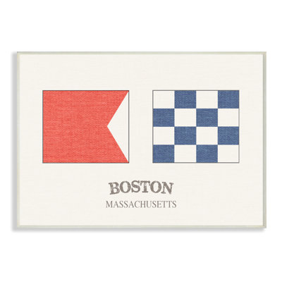 « boston nautique flags », impression