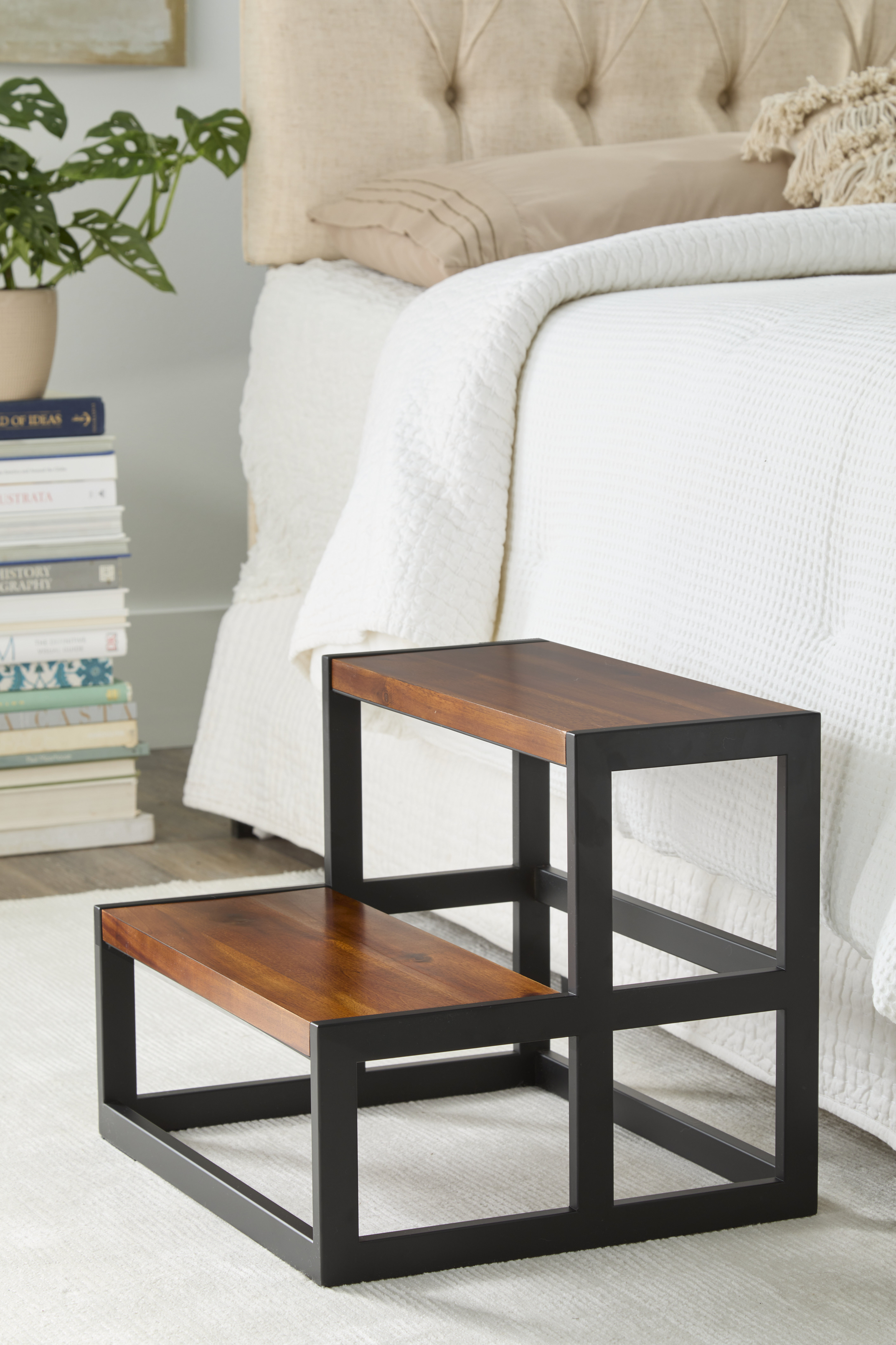 17 Stories Teniya 2 - Step Wood Step Stool & Reviews | Wayfair