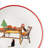 8" Christmas Doodles Plates, Set of 4