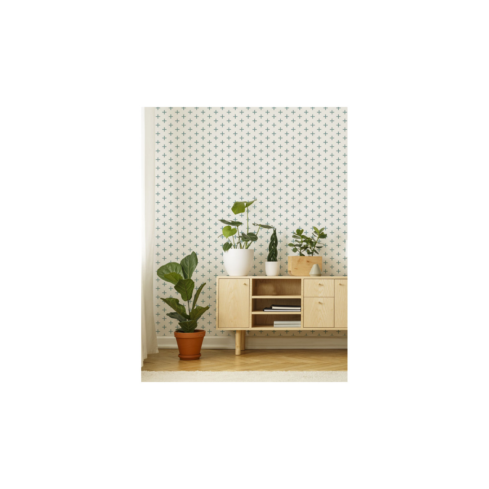 Addition Peel & Stick Wallpaper Roll, Mineral Blue, Self-adhesive