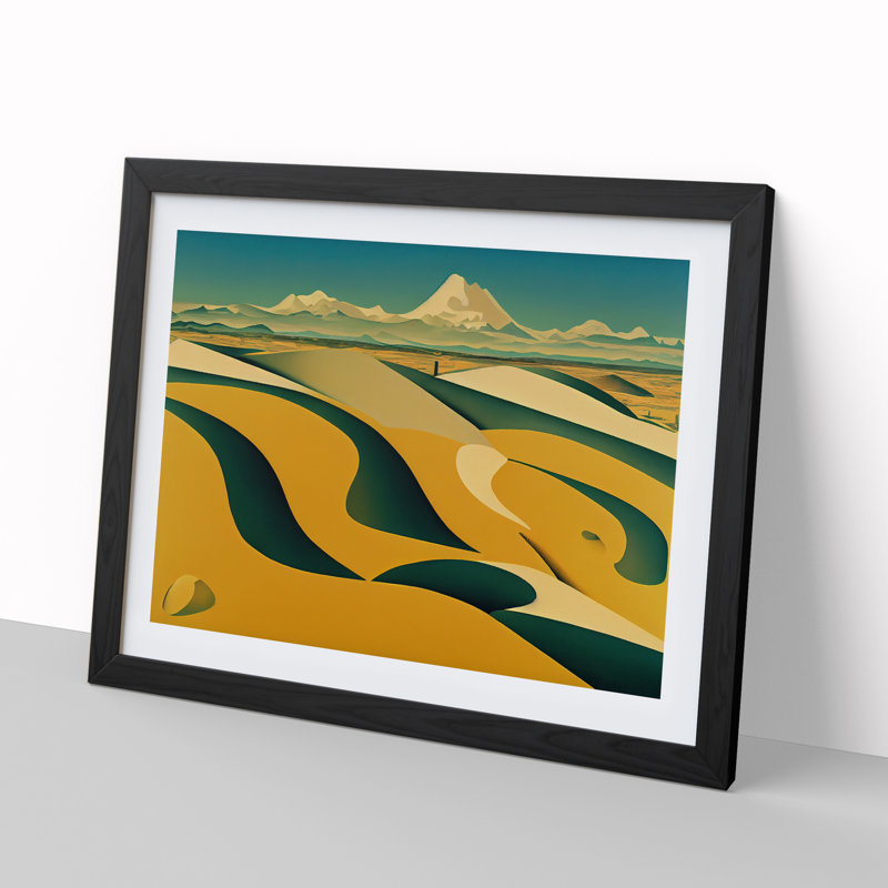 An Abstract Desert Vol.1 - Framed Print, Black, 34cm H x 46cm W x 2cm D