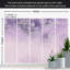 Adhésif mural pelez et collez - composition florale mauve clair-1914440175
