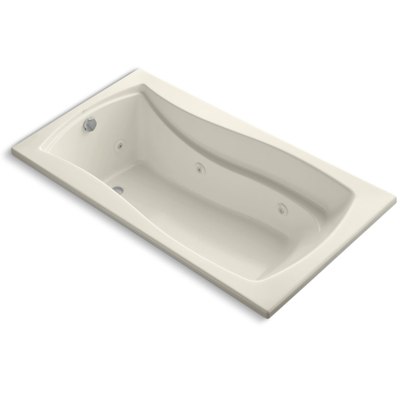 Mariposa 66" x 35.875" Whirpool Bathtub, Almond