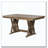 Mid-Century Solid Wood Extendable Dining Table Set with Chairs