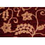Tapis rouge / brun en laine noué à la main 8 pi 10 po x 11 pi 9 po Floral