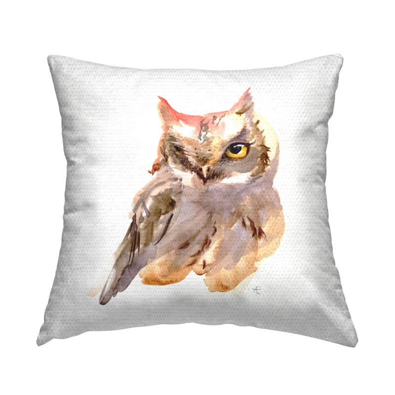 Coussin d'extérieur brun brun