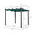 Kozyard 10' x 10' Morgan Outdoor Retractable Pergola with Sun Shade Canopy, Patio Aluminum Pergola Shelter for Backyard Garden Modern Metal Grill Gazebo, Blue-90613688-64815874