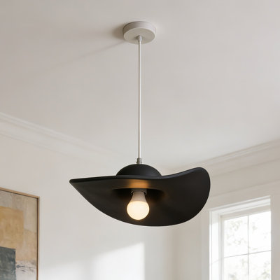 Single Head Creative Resin Hat Pendant Light With Bulbs