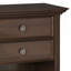 Amherst - Table de chevet - Brun naturel vieilli-717697485