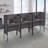 Office Cubicle, 48"L, Desk, Work, Commercial Grade, Grey Laminate, Black Metal, Contemporary, Modern-1066712843