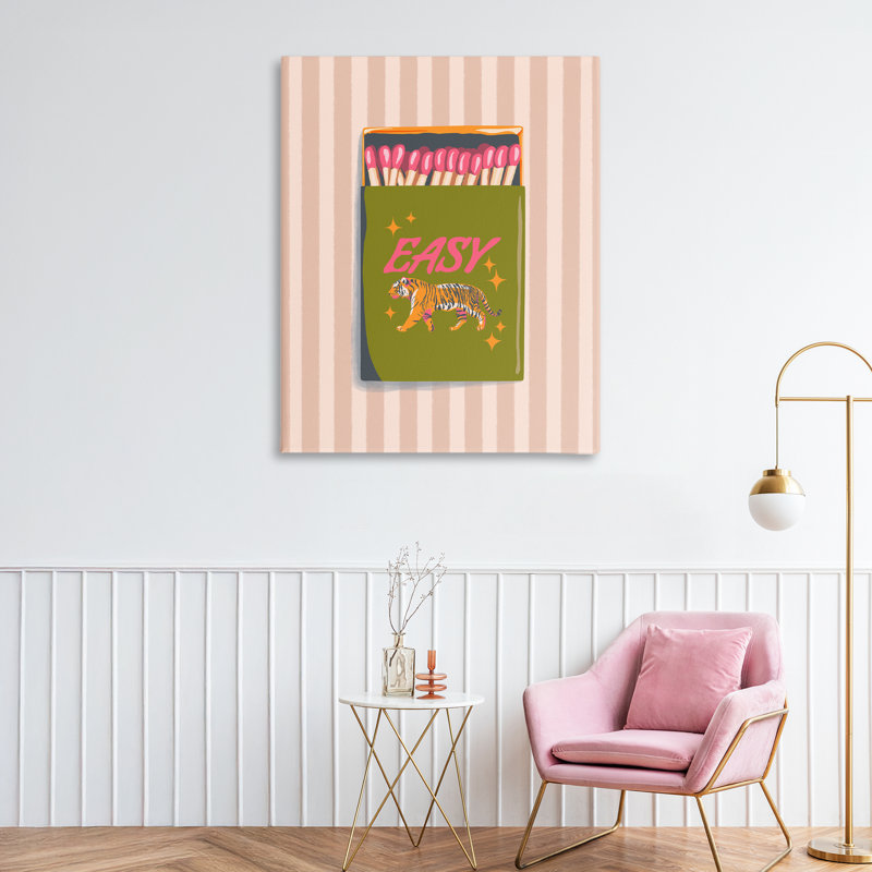 «Easy Tiger Retro Matches Canvas» par Elyse Anastacia