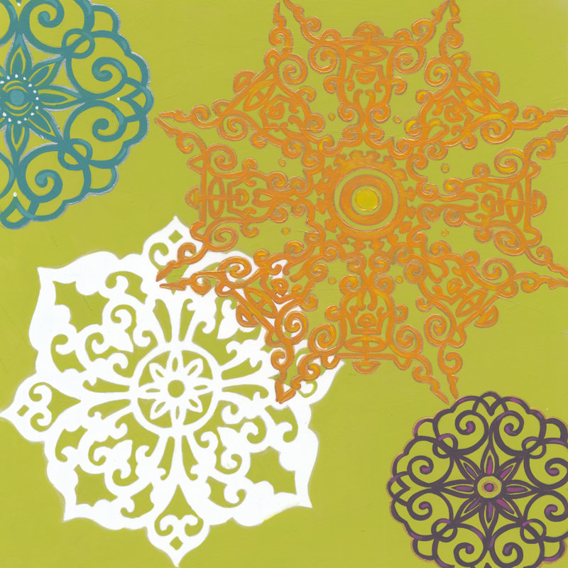 Vibrant Winter Lace II by June Erica Vess - Wrapped Canvas Print, 30cm H x 30cm W x 3.8cm D