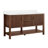 Chapdelaine 60" Double Bath Vanity in White Grain Composite Stone Top-749225647