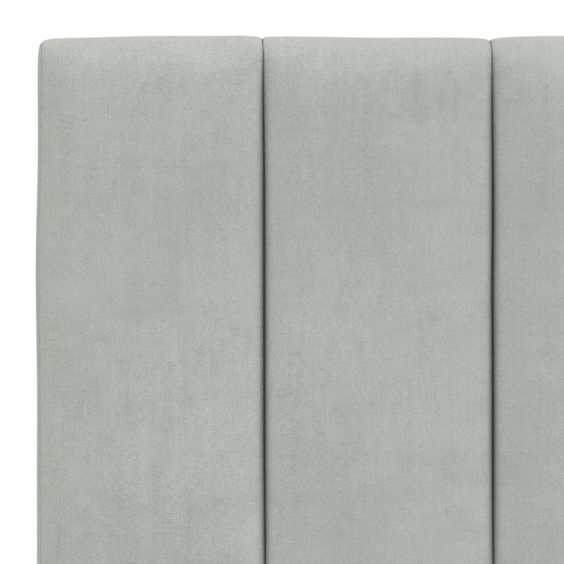 Coussin de tête de lit vidaXL gris clair Hanko de 183 cm, Gris clair, Très grand californien