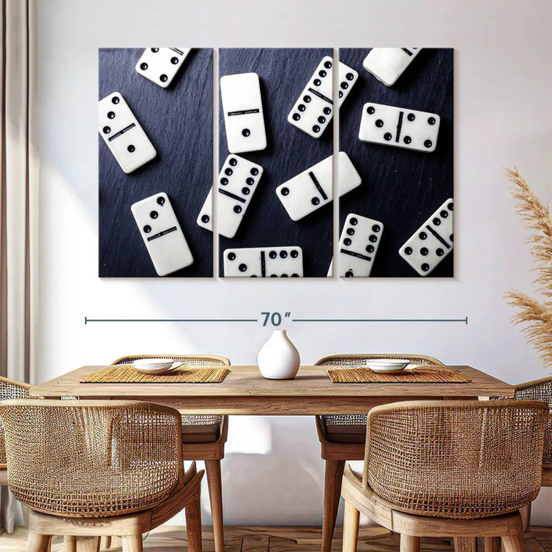 Senne Scattered Dominoes, 42" H x 65" W