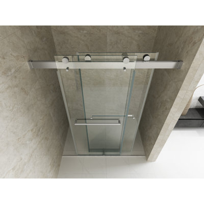 Chowning Chowning 60'' - W x 76'' H Door Frameless Shower Door with