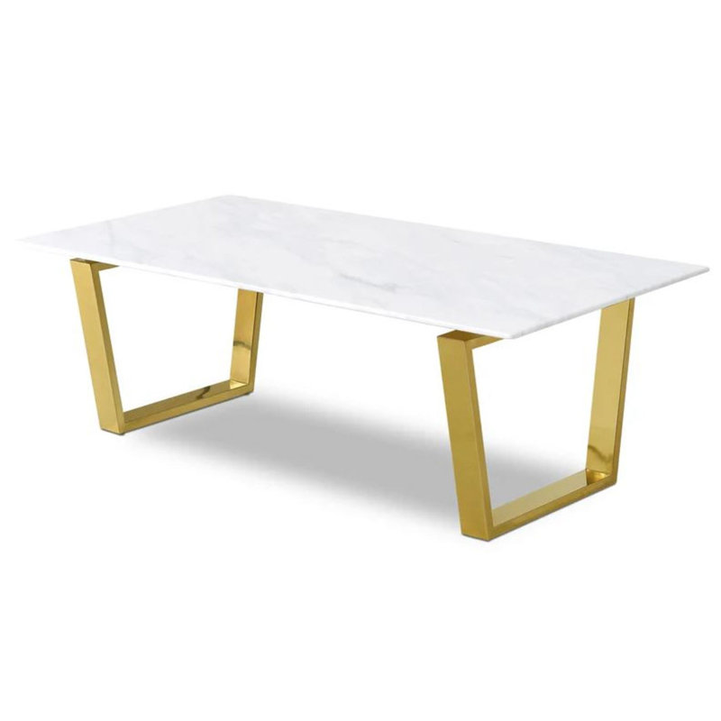 Table basse Trebol, Doré
